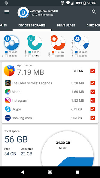 Run android online APK Disk  Storage Analyzer [PRO] from MyAndroid or emulate Disk  Storage Analyzer [PRO] using MyAndroid
